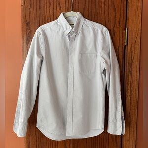 Taylor Stitch “The Jack” Grey Striped Oxford Shirt